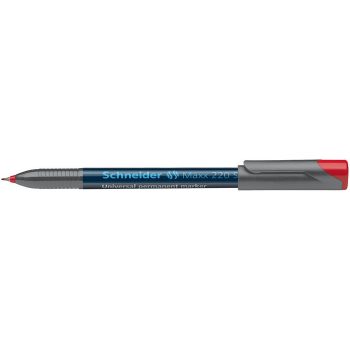   Alkoholos marker, OHP, 0,4 mm, SCHNEIDER "Maxx 220 S", piros